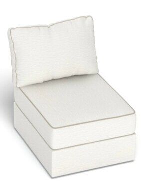 Lovesac Deep Seat Cover Set: Tonal Chantilly Luxe Chenille